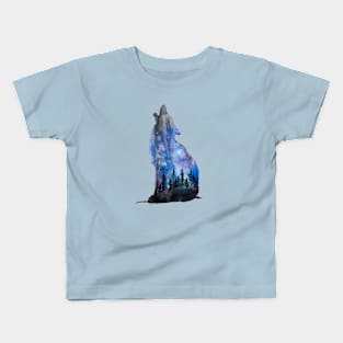 Night Stars Coyote Kids T-Shirt